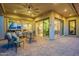 Covered patio with views of the backyard and interior rooms at 1617 E Copper Holw, Queen Creek, AZ 85140