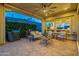 Covered patio featuring an outdoor seating area and grill at 1617 E Copper Holw, Queen Creek, AZ 85140