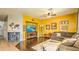 Vibrant living room with an entertainment center and comfortable sofa at 1697 E Linda Ln, Gilbert, AZ 85234
