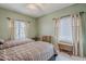 Bedroom with two beds, light-green walls, and windows with light-colored drapes at 205 N 74Th St # 227, Mesa, AZ 85207