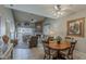 Spacious open-concept living room connected to the dining area and kitchen at 205 N 74Th St # 227, Mesa, AZ 85207