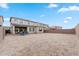 Expansive backyard with covered patio, awaiting landscaping and ready for your personal touch at 23010 E Pummelos Rd, Queen Creek, AZ 85142