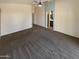 Spacious bedroom features neutral walls, carpet, and a ceiling fan with great natural light at 24811 W Wayland Dr, Buckeye, AZ 85326