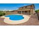 Backyard featuring a refreshing pool and a safety fence at 26080 N 73Rd Ln, Peoria, AZ 85383