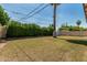 Large backyard featuring a mature palm tree, privacy hedges, and a storage shed for all your equipment at 2807 N 8Th Ave, Phoenix, AZ 85007