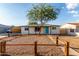 Charming single-story home featuring a low fence, desert landscaping, carport, and vibrant turquoise front door at 3012 W Butler Dr, Phoenix, AZ 85051