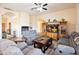 Comfortable living room with fireplace and built in entertainment center at 44421 N 12Th St, New River, AZ 85087