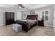 Spacious main bedroom with ceiling fan, ensuite and carpeted floors at 7500 E Deer Valley Rd # 157, Scottsdale, AZ 85255