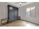 Spare bedroom featuring a Murphy bed and neutral color palette at 10775 E Peralta Canyon Dr, Gold Canyon, AZ 85118