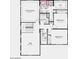 Detailed second floor plan featuring a primary suite, three additional bedrooms, a loft, and a laundry room at 10860 E Tiburon Ave, Mesa, AZ 85212