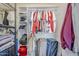 This closet features built-in shelving and lots of storage for clothes and other belongings at 11631 N 30Th St, Phoenix, AZ 85028