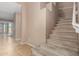 Carpeted staircase leading to upper level at 1268 N Pine St, Gilbert, AZ 85233