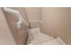 Carpeted staircase leading to lower level at 1268 N Pine St, Gilbert, AZ 85233