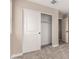 Bedroom closet features sliding doors and built in shelving and rail at 15599 S 180Th Ln, Goodyear, AZ 85338