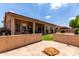 The beautiful backyard features a covered patio and well-maintained landscaping at 1884 E Stephens Dr, Tempe, AZ 85283