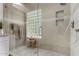 Modern bathroom featuring a walk-in shower with glass enclosure and stylish tile work at 1884 E Stephens Dr, Tempe, AZ 85283