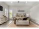 Bright main bedroom with decorative furnishings, a ceiling fan and outdoor access at 1884 E Stephens Dr, Tempe, AZ 85283