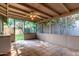 This spacious screened in patio provides a place for outdoor living with views of the backyard at 1926 E Sandra Ter, Phoenix, AZ 85022
