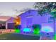 Charming home featuring beautiful exterior lighting and an inviting front yard at 2618 E Stacey Rd, Gilbert, AZ 85298