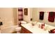 Bathroom featuring a shower-tub combo and a vanity at 2894 N Paisley Ave, Casa Grande, AZ 85122