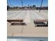 Well-maintained shuffleboard courts in Sunland Village, offering a fun and engaging recreational activity for residents at 440 S Parkcrest -- # 145, Mesa, AZ 85206