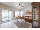 Bright living room with sliding glass doors to the patio at 4912 W Marco Polo Rd, Glendale, AZ 85308