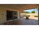 Covered patio with brick flooring, sliding glass door access, and view of the backyard at 7120 N Via De La Sendero --, Scottsdale, AZ 85258