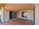 Covered patio area with brick flooring and access to the home's interior at 7120 N Via De La Sendero --, Scottsdale, AZ 85258