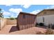 Exterior backyard shed in low-maintenance backyard next to the house at 7120 N Via De La Sendero --, Scottsdale, AZ 85258