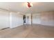 Spacious garage featuring built-in cabinets for storage, perfect for organization and convenience at 8171 E Del Caverna Dr, Scottsdale, AZ 85258