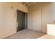 Private patio includes tile floors, storage closet, and sliding glass door at 930 N Mesa Dr # 1023, Mesa, AZ 85201