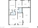 Layout of home includes kitchen, living room, dining area, bedrooms, bathrooms and garage at 9639 W Cinnabar Ave # A, Peoria, AZ 85345