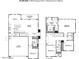 Floor plan featuring 4 bedrooms, 3 baths, kitchen, living spaces, and a 2-car garage at 9901 E Tamery Ave, Mesa, AZ 85212