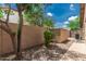 Small yard has rock and a small shed at 10105 E Larkspur Dr, Scottsdale, AZ 85260