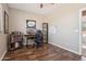 Bedroom with hardwood floors and desk at 10448 E Conieson Rd, Scottsdale, AZ 85255