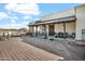 Spacious backyard with an oversized covered patio and comfortable seating areas at 13648 E Aloe Vera Dr, Scottsdale, AZ 85262