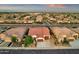 Expansive aerial view showcasing the charming home in a beautiful suburban community at 16105 N 183Rd Dr, Surprise, AZ 85388