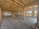 Interior view of exposed framing reveals the layout and spacious feel of this new construction home at 2336 E Homesteader Rd, San Tan Valley, AZ 85140