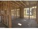 Interior framing highlights window placement, room dimensions, and future living space layout of the home at 2336 E Homesteader Rd, San Tan Valley, AZ 85140
