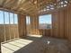 Unfinished living room featuring stud beams, window openings, and a concrete floor at 2336 E Homesteader Rd, San Tan Valley, AZ 85140