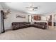 Large living room offering plenty of space for entertaining and featuring an open floor plan at 25447 W Heathermoor Dr, Buckeye, AZ 85326