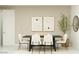 Modern dining room featuring contemporary furnishings and bright neutral decor at 4571 E French Rd, San Tan Valley, AZ 85143