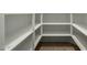 Walk-in pantry with ample shelving for storage at 6632 W Saguaro Park Ln, Glendale, AZ 85310