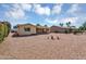 Spacious backyard featuring desert landscaping, a stone path, and green shrubs at 811 S 79Th Way, Mesa, AZ 85208