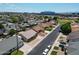 A wide aerial view of the residential area with the stadium in the background at 8943 W Sierra Vista Dr, Glendale, AZ 85305