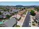 Charming neighborhood aerial view showcasing proximity to the stadium with well-maintained homes and landscaping at 8943 W Sierra Vista Dr, Glendale, AZ 85305