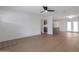 Bright living room with hardwood floors and view into modern kitchen area at 1205 W 7Th St, Tempe, AZ 85281