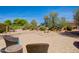Backyard featuring a patio, seating and landscaping at 21384 E Excelsior Ave, Queen Creek, AZ 85142