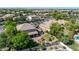 High aerial view of the backyard and landscaping, located in a beautiful community at 2383 E Zion Way, Chandler, AZ 85249