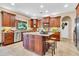 Beautiful kitchen with a center island, stainless steel appliances, and ample cabinet space at 2383 E Zion Way, Chandler, AZ 85249